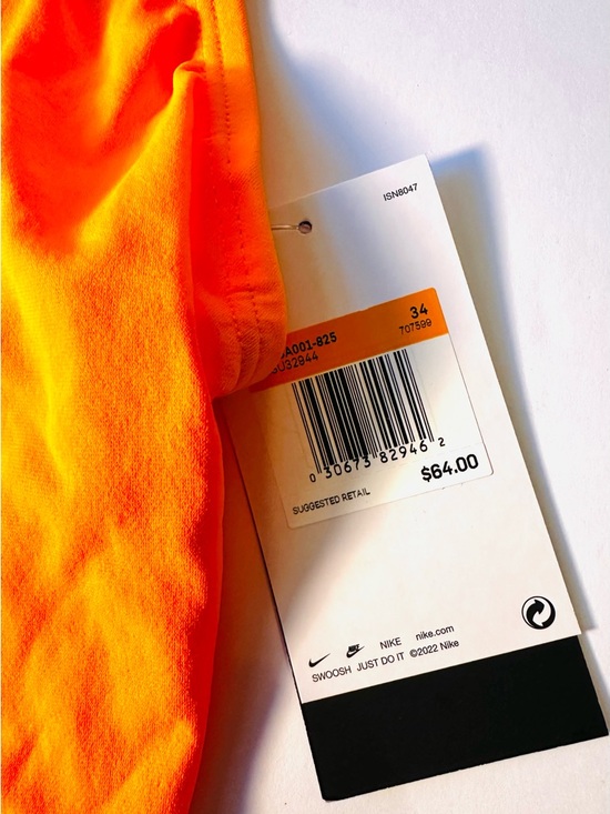 Nike Women’s Hydrastrong Orange Athletic One-Piece Size 8 Euro 34 - Picture 3 of 7